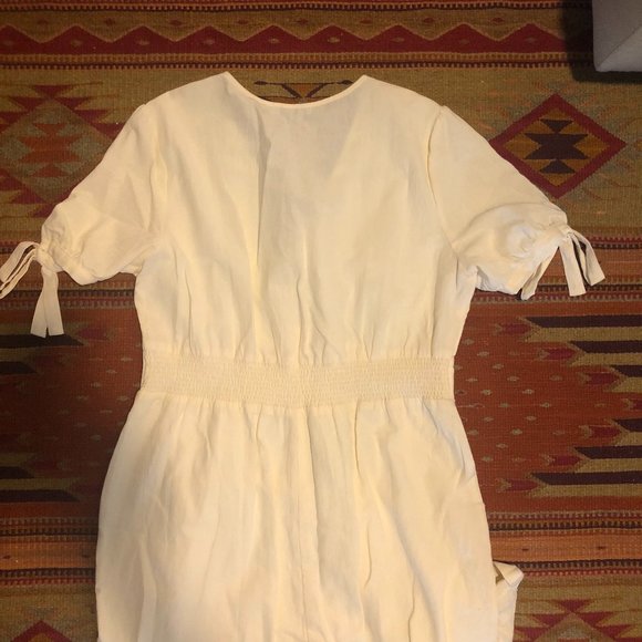 LUSH ivory jumpsuit. Size L - Picture 4 of 5